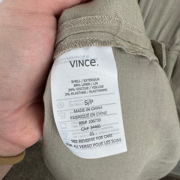 Vince Linen-Blend Cargo Midi Dress - Picture 5 of 7